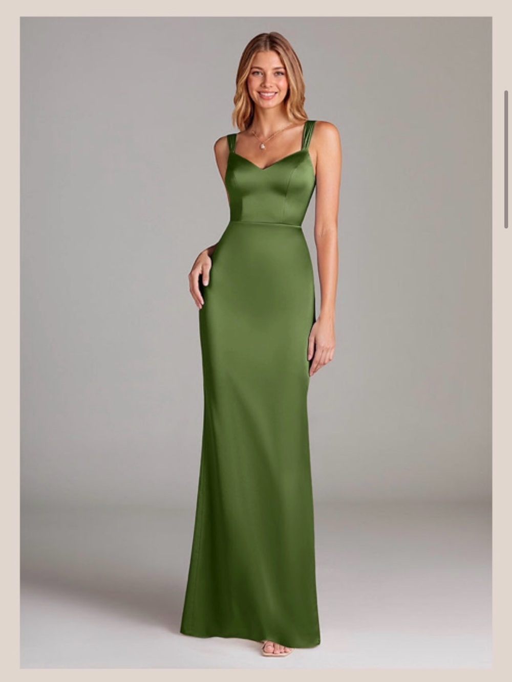 Azazie Juniper Dress in Stretch Satin - “Denice”